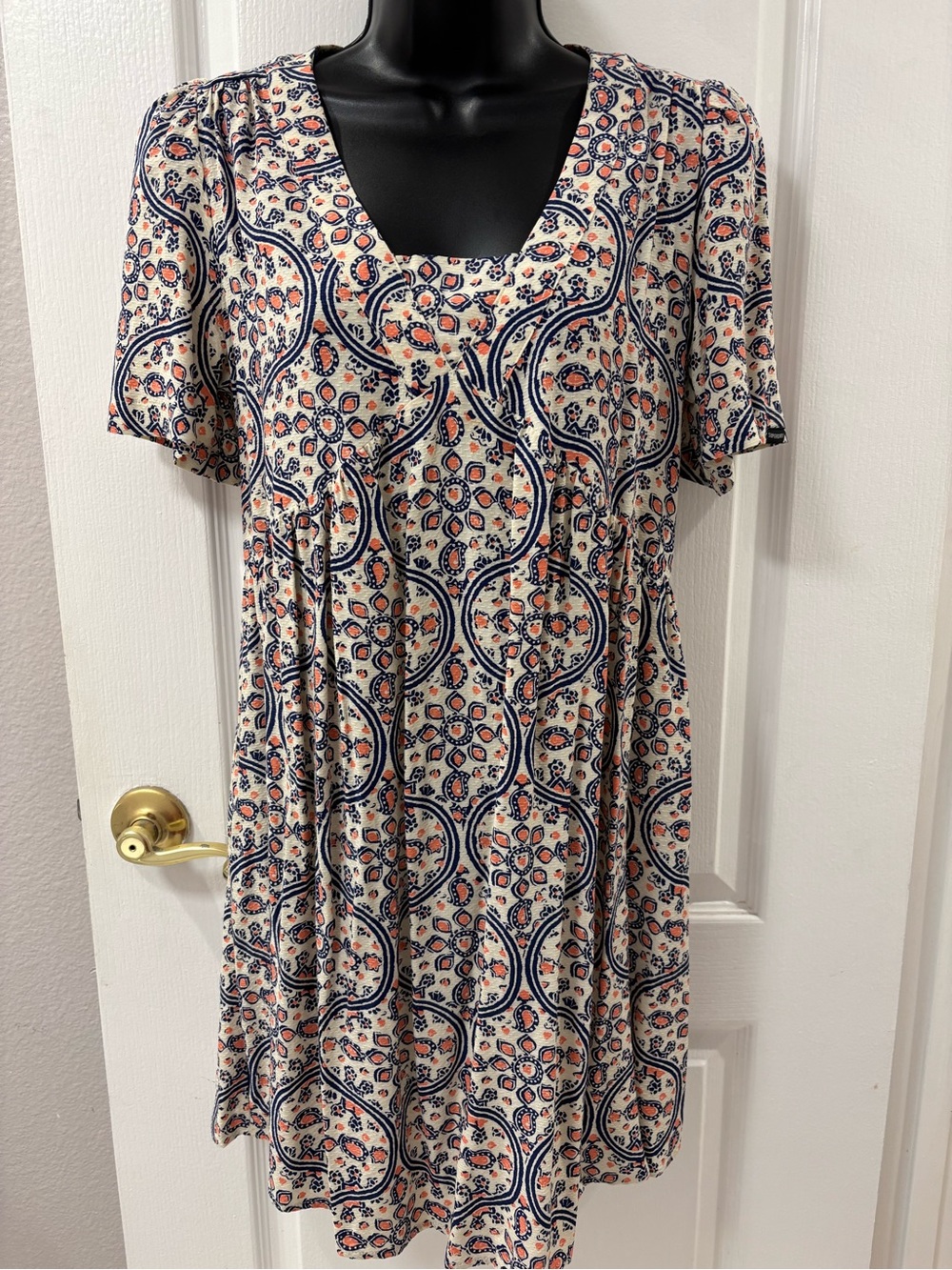 Superdry Paisley Print Empire Waist Mini Dress size 2